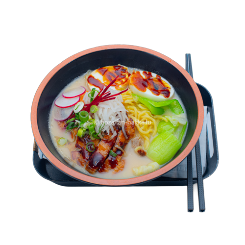 Soupe de nouilles de riz au jarret de porc façon Sichuan